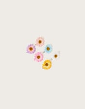 Sunny Sunflower Hair Clips 6 Pack , , large