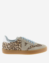 Victoria Berlin Leopard Print Trainers, Camel (BEIGE), large