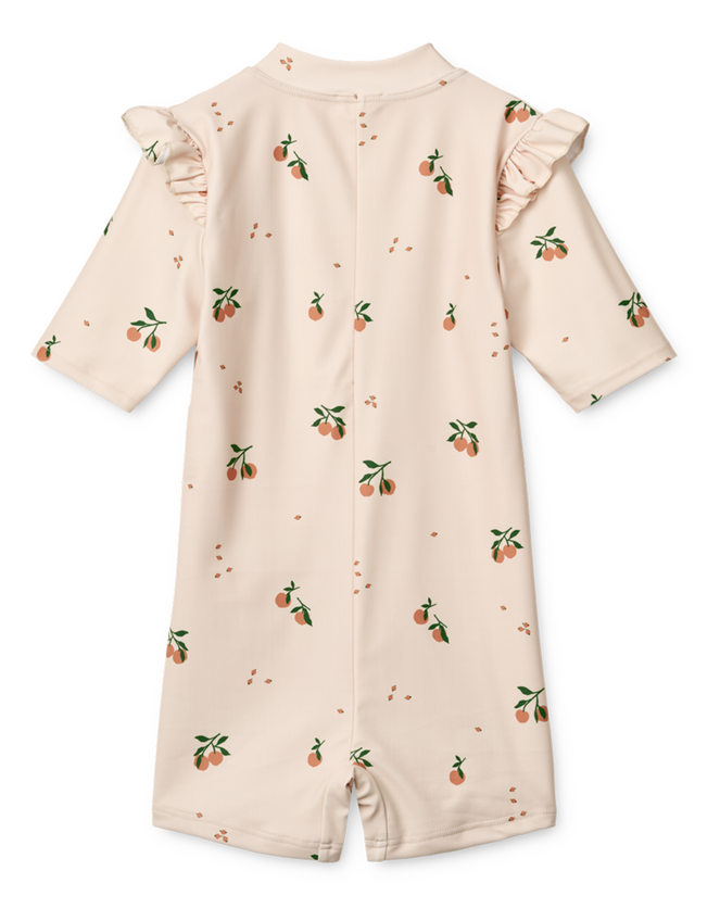Liewood Amel Fruit Print Swimsuit, Natural (ECRU), large
