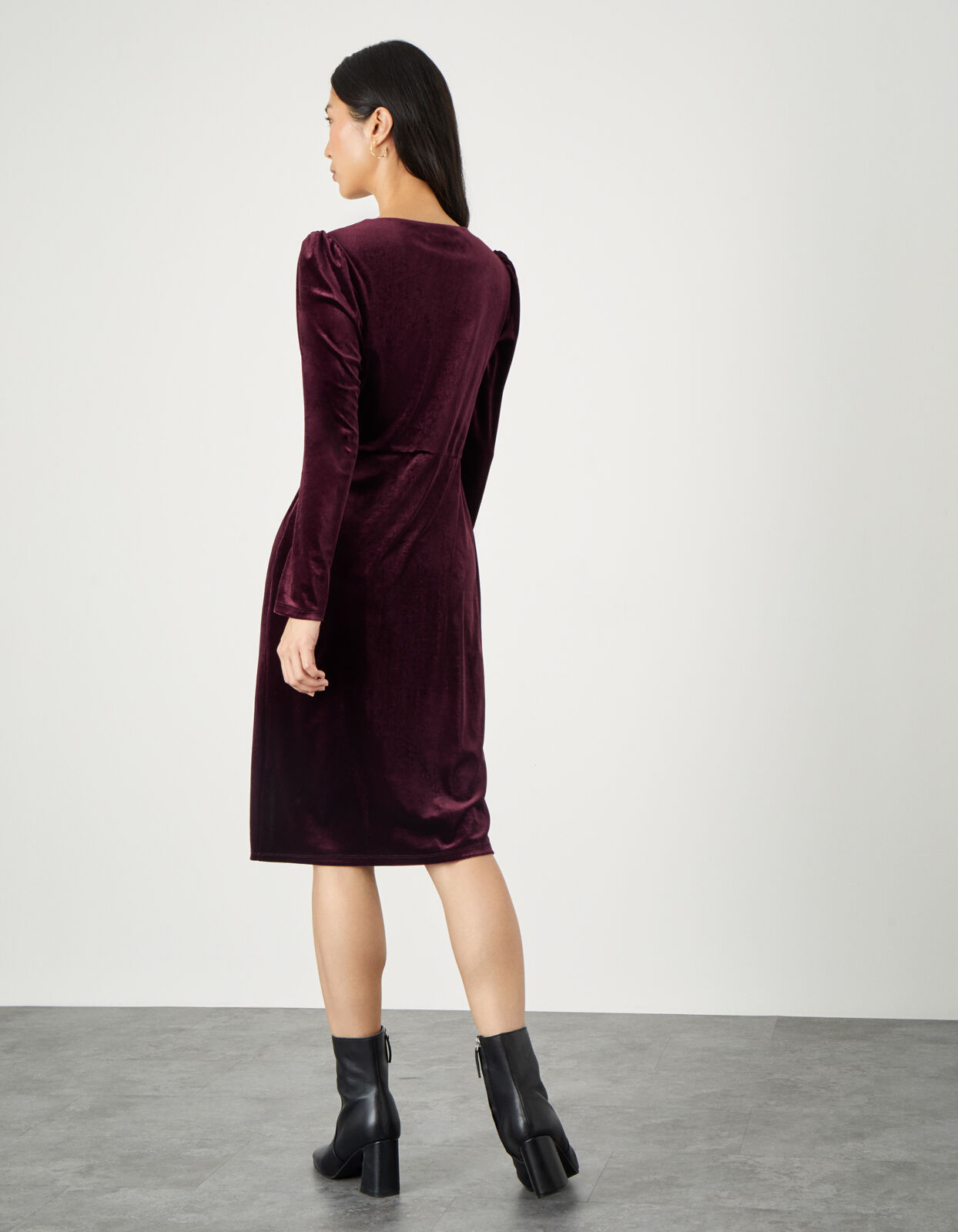 Shelly Plain Velvet Dress Red | Casual \u0026 Day Dresses | Monsoon UK.