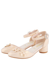 Butterfly Patent Two-Part Heeled Shoes, Pink (PINK), large