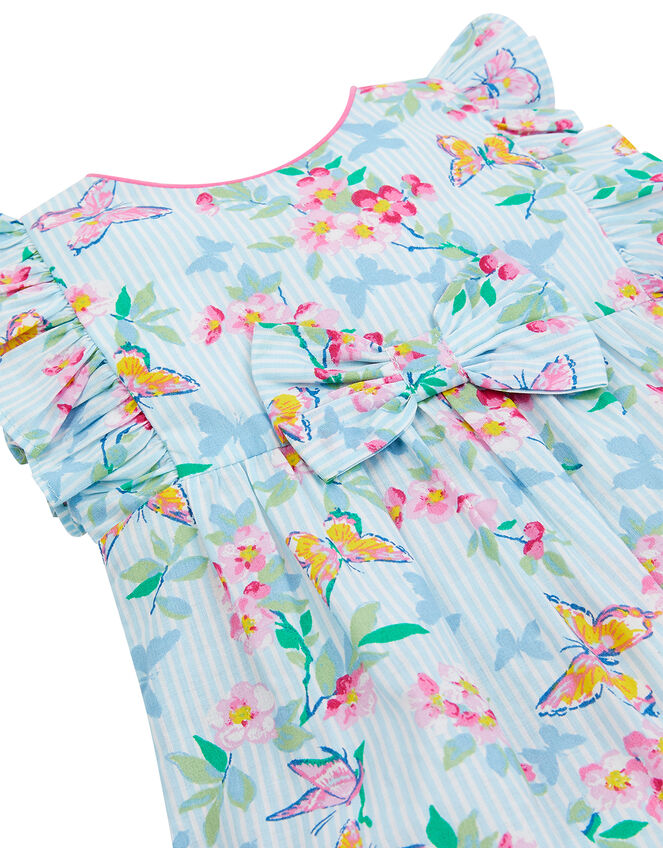 Newborn Baby Butterfly Floral Romper , Blue (BLUE), large