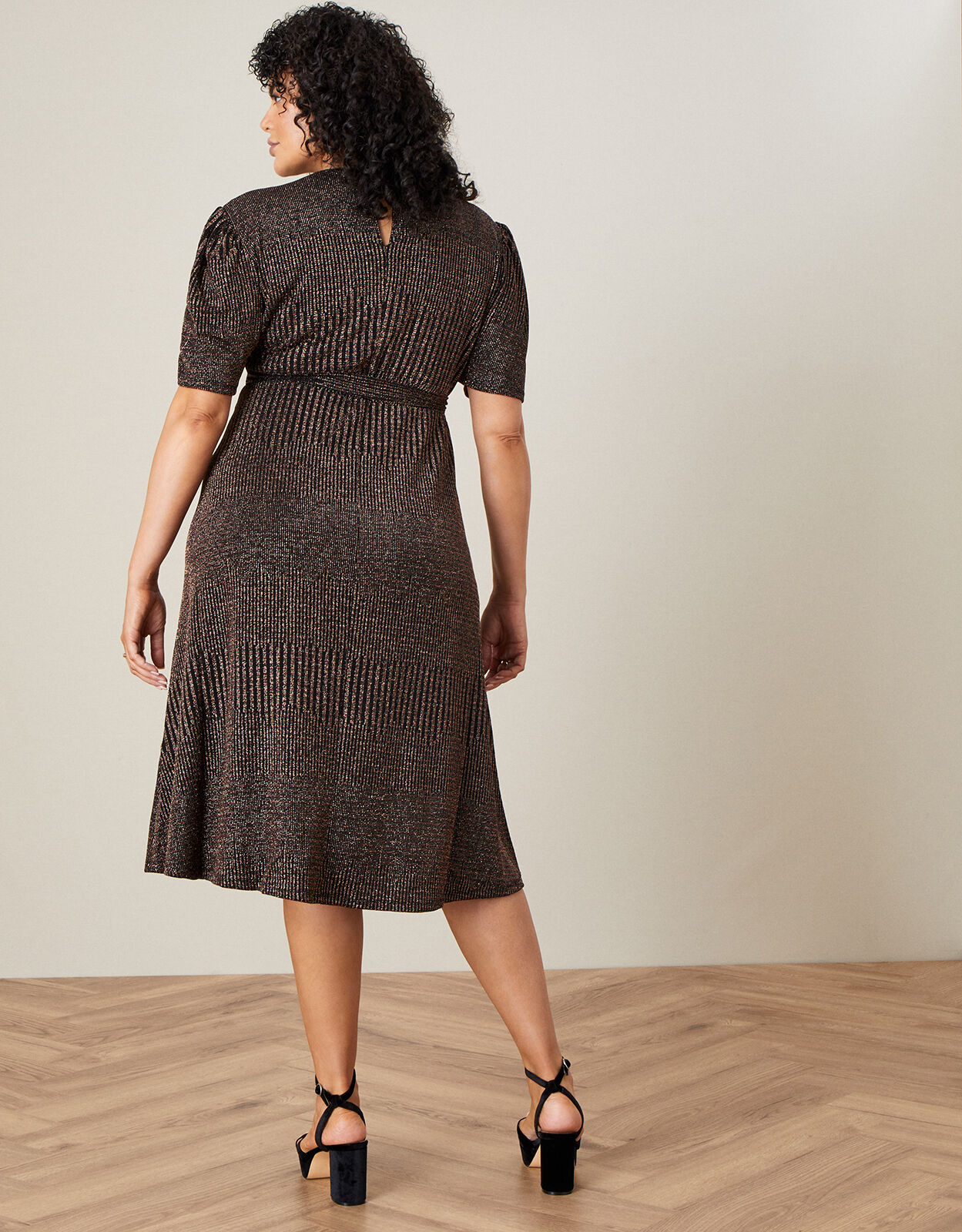 Felicity Metallica Flare Fit Dress 