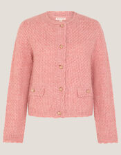 Suki Stitch Cardigan, Pink (PINK), large