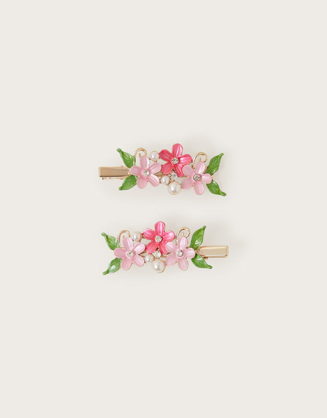 2-Pack Floral Hair Clips, , large