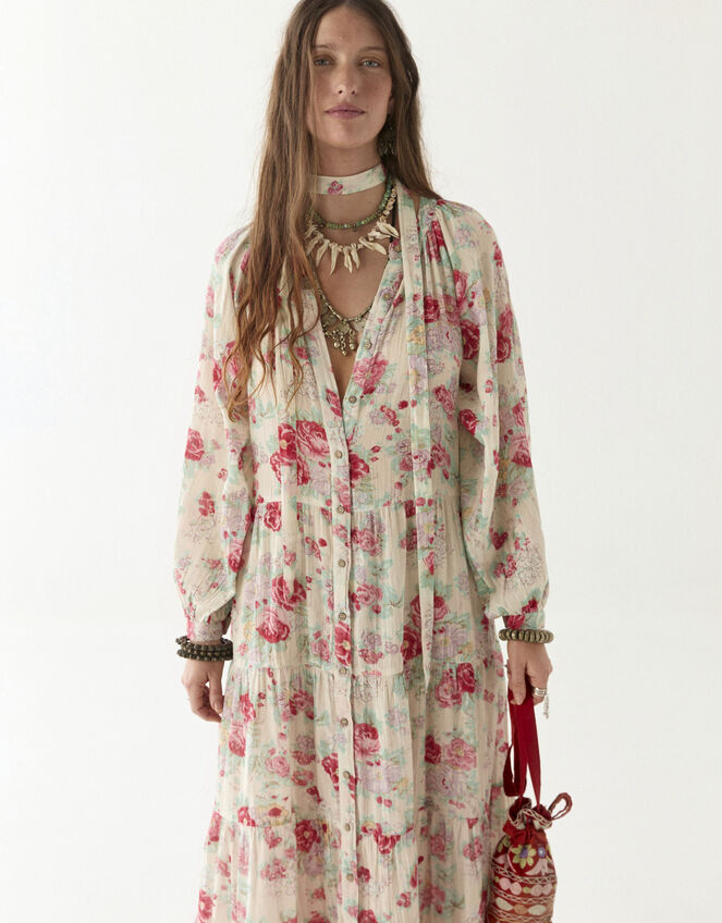 Maison Hotel Augustina Floral Maxi Dress, Multi (MULTI), large