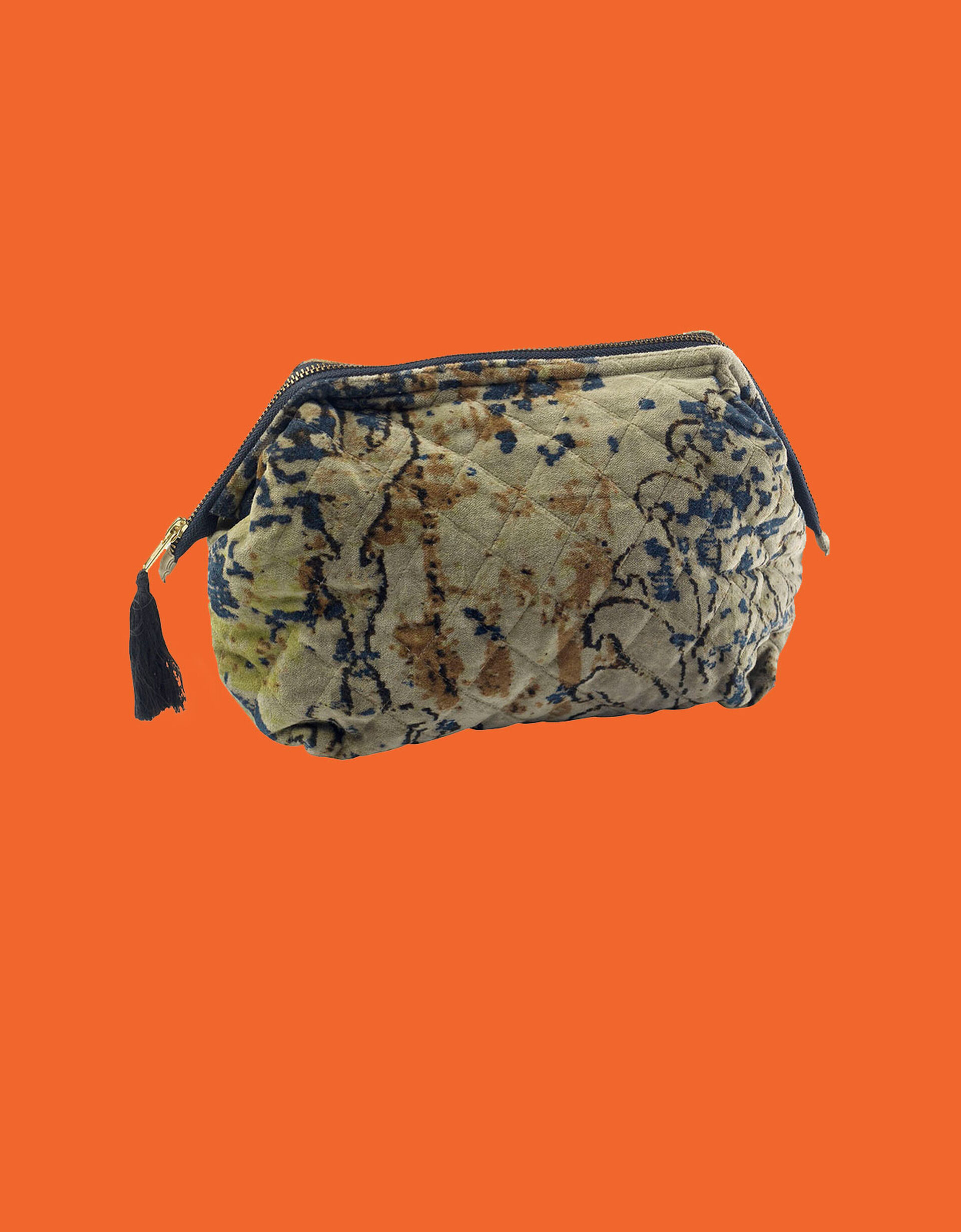 One Hundred Stars Dhurrie Velvet Pouch, , large