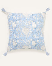 ARTISAN STUDIO Woodblock Floral Cushion, , large