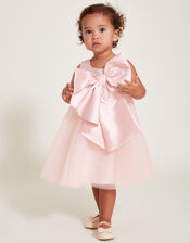 Baby Bonnie Bow Dress, Pink (PALE PINK), large