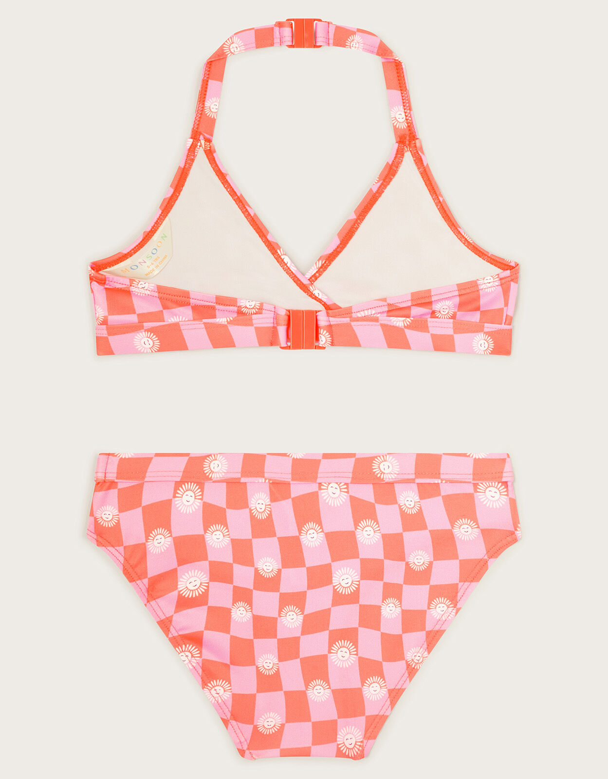 Pink checkered swimsuit new arrivals