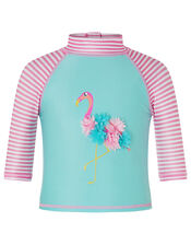 Baby Flamingo Sunsafe Two Piece Set with Recycled Polyester, Blue (TURQUOISE), large