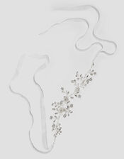 Diamante Floral Embellished Headband, , large