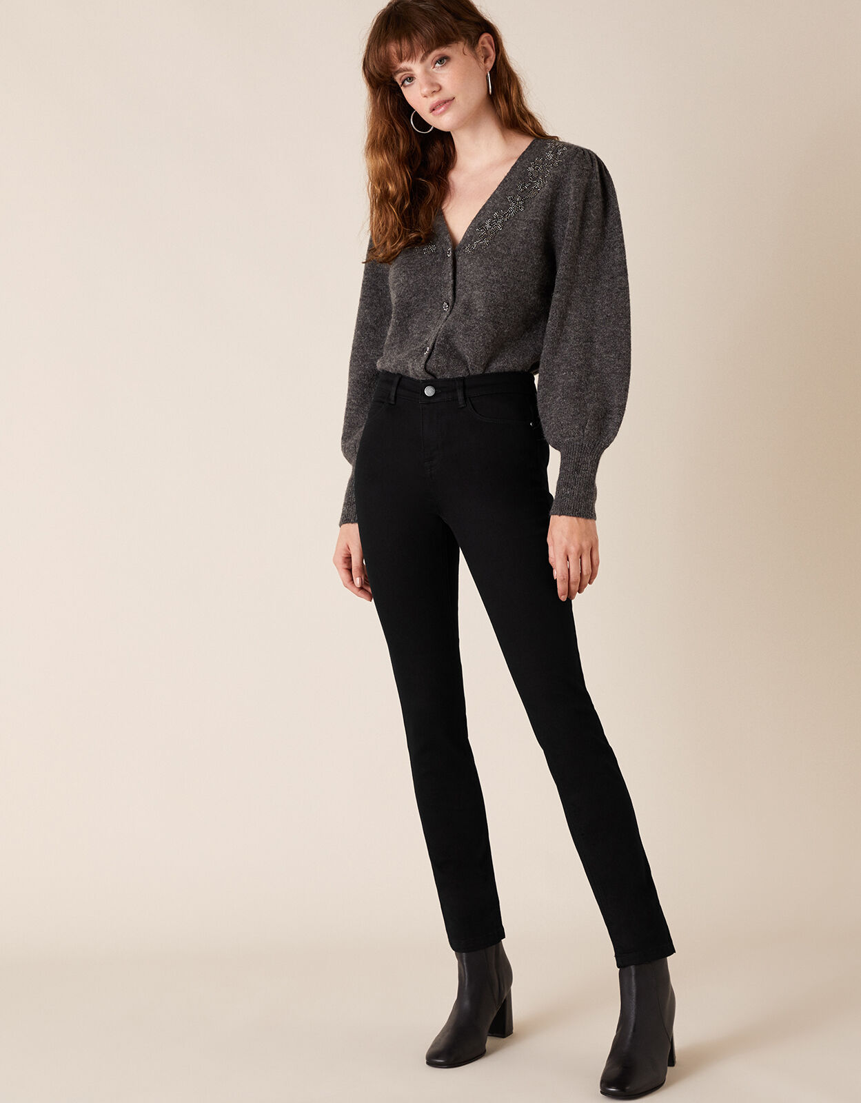 Azura Premium Short Length Jeans Black