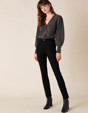 Azura Premium Short-Length Jeans, Black (BLACK), large