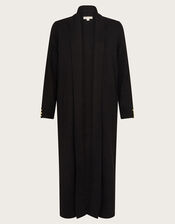 Shan Shawl Neck Coatigan, Black (BLACK), large