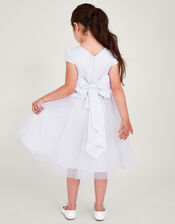 Tulle Bridesmaid Dress, White (WHITE), large