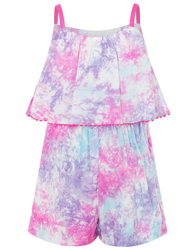 Tie-Dye Playsuit in LENZING™ ECOVERO™, Multi (MULTI), large