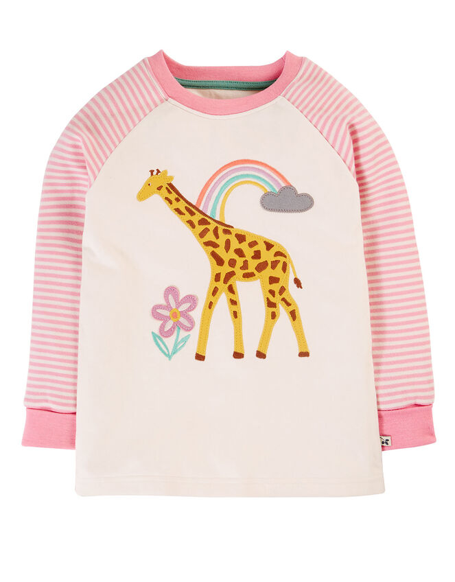 Frugi Giraffe Pyjama Set, White (WHITE), large