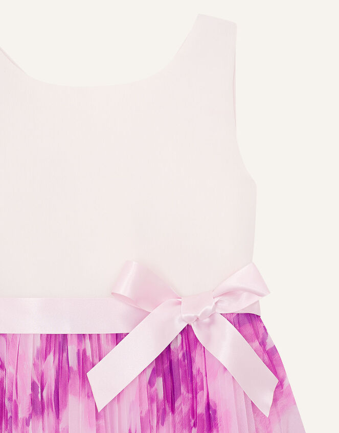 Nixie Floral Pleated Dress, Pink (PINK), large
