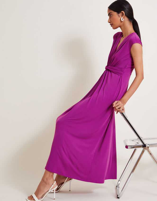 Jaya Jersey Maxi Dress, Purple (PURPLE), large
