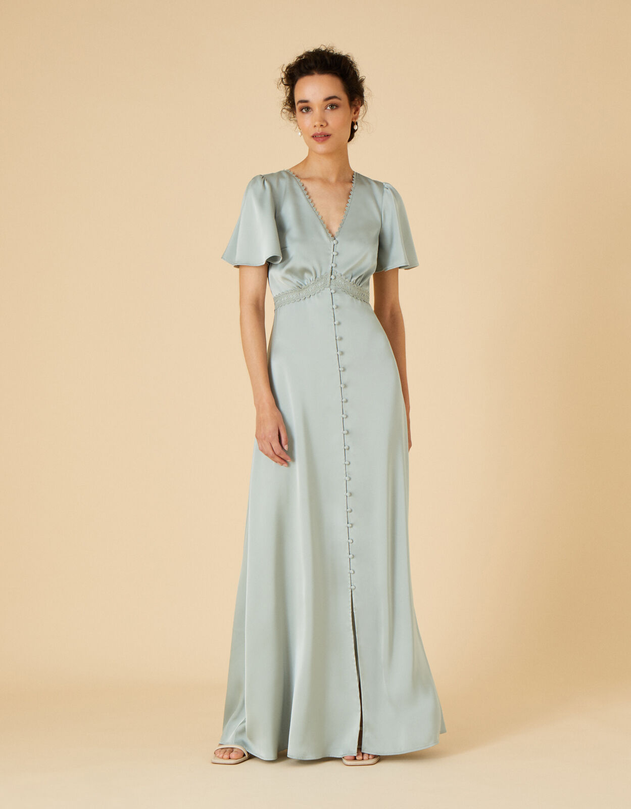 Monsoon satin dress outlet