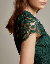 Monica Lace Bridesmaid Dress, Green (GREEN), large