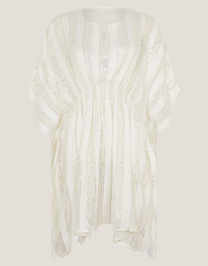 Sana Sequin Embellished Kaftan, Ivory (IVORY), large