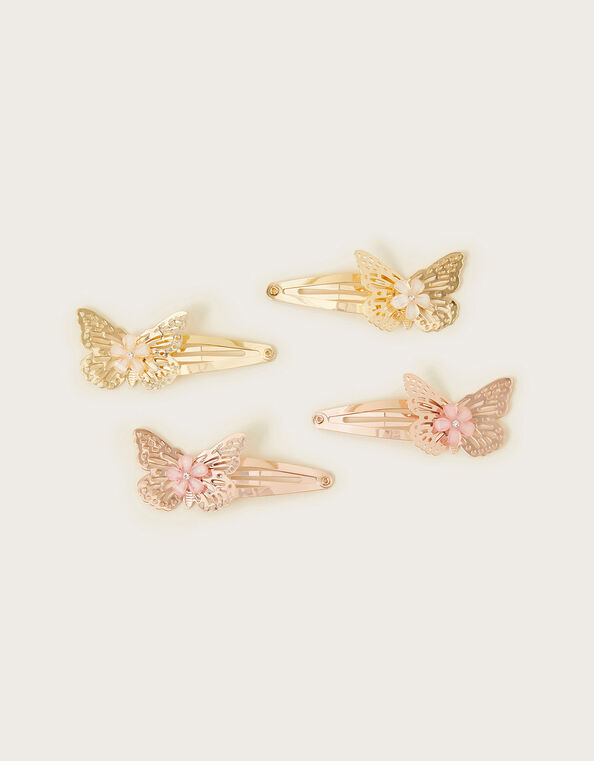 Pretty Butterfly Hair Clips 4 Pack, , large