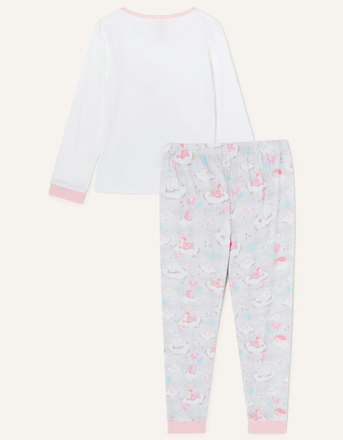 Winter Bear Jersey Pyjama Set, Ivory (IVORY), large