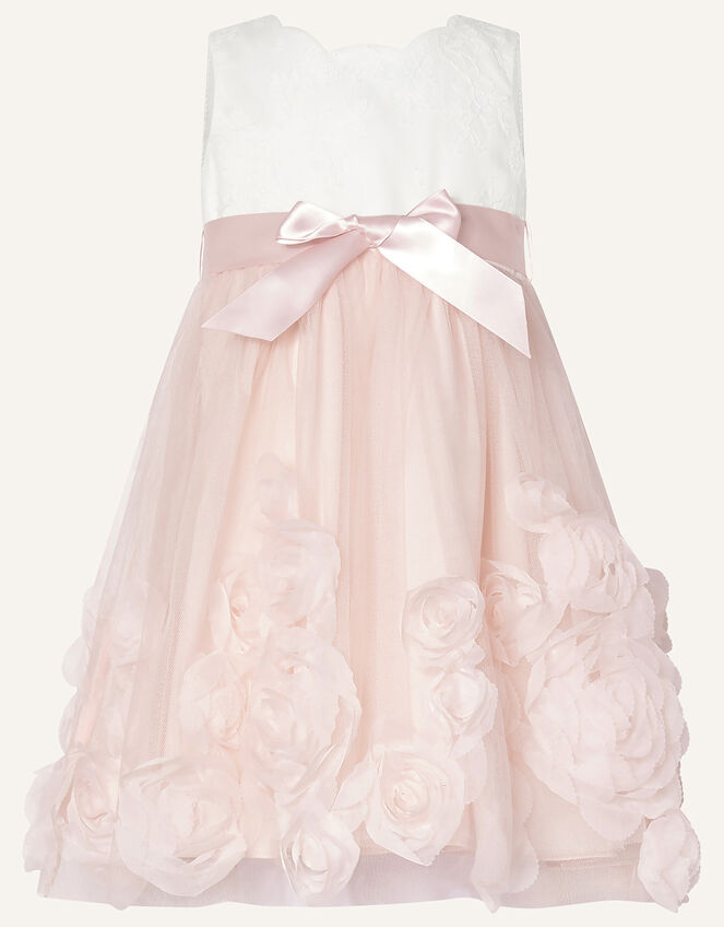 Baby Florence 3D Flower Dress, Pink (PINK), large