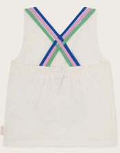 Have More Fun Graphic Vest Top, Ivory (IVORY), large
