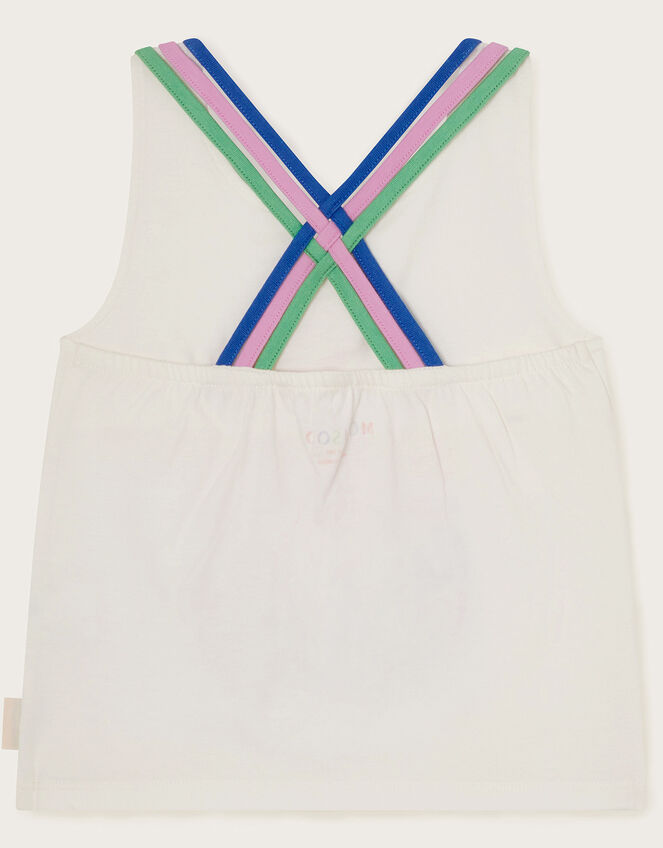 Have More Fun Graphic Vest Top, Ivory (IVORY), large