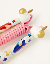 Rainbow Streamer Unicorn Skipping Rope, , large