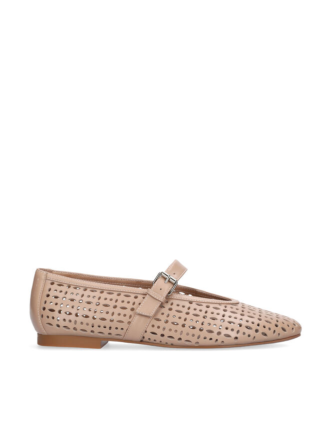 Bibi Lou Maia Mary Jane Ballet Flats, Camel (BEIGE), large