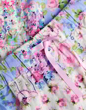 Floral Patchwork Short Pyjamas Set, Multi (MULTI), large