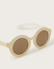 Baby Round Glitter Sunglasses, , large