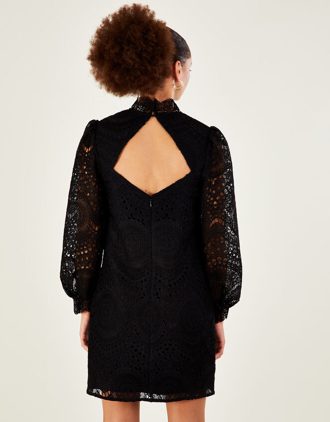 Ciri Lace Tunic Dress Black