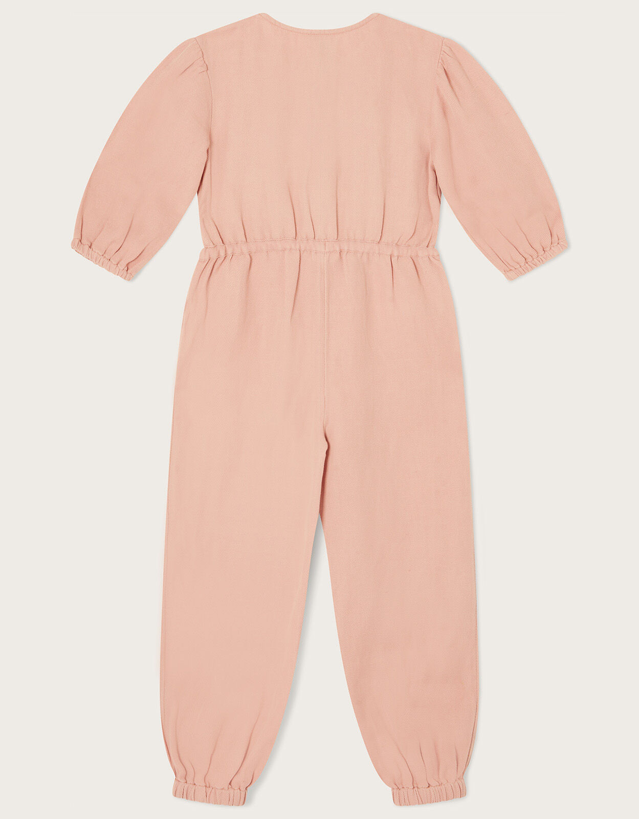 Dakota Denim Romper in Pink  Short Sleeve ZipUp Romper