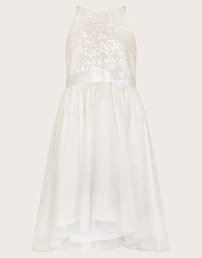 Sequin Truth Bridesmaid Dress, Ivory (IVORY), large