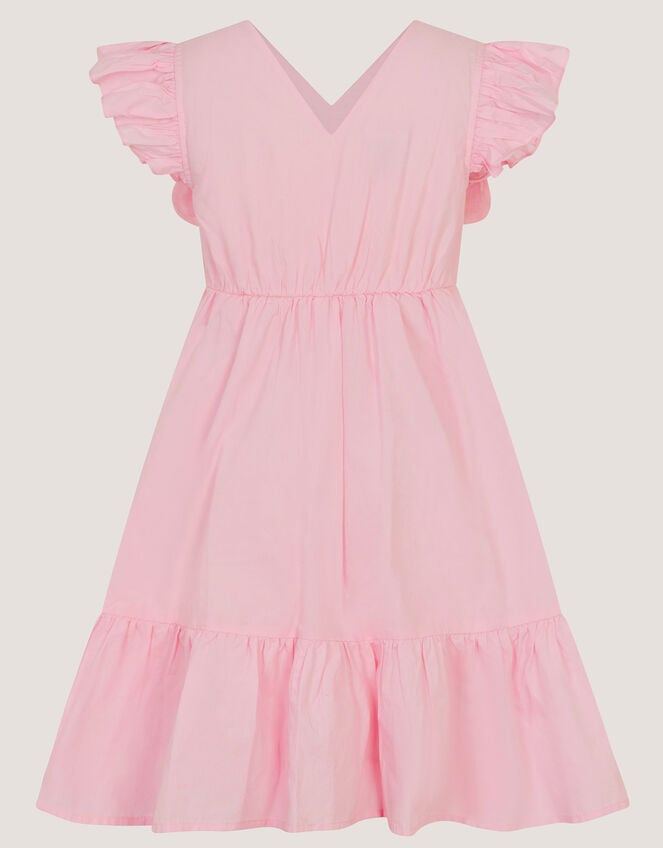 Embroidered Butterfly Bodice Dress, Pink (PINK), large