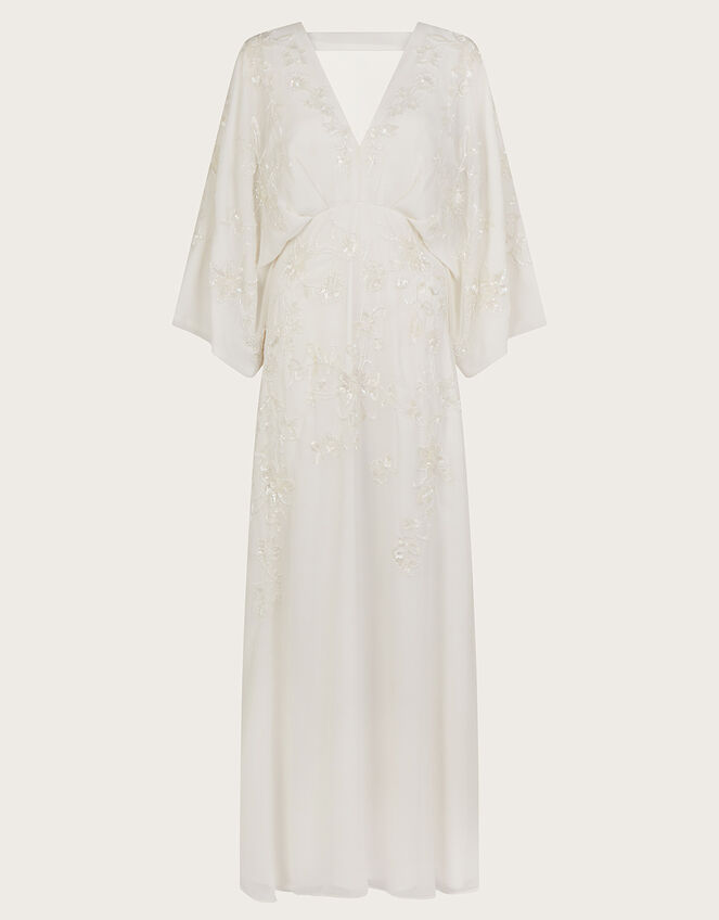 Camilla Embroidered Maxi Wedding Dress, Ivory (IVORY), large
