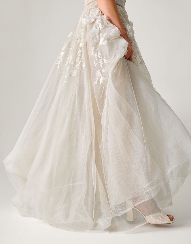 Luciane Bardot Wedding Dress, Ivory (IVORY), large