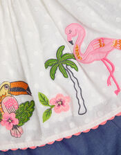 Baby Flamingo Top & Shorts Set, Ivory (IVORY), large