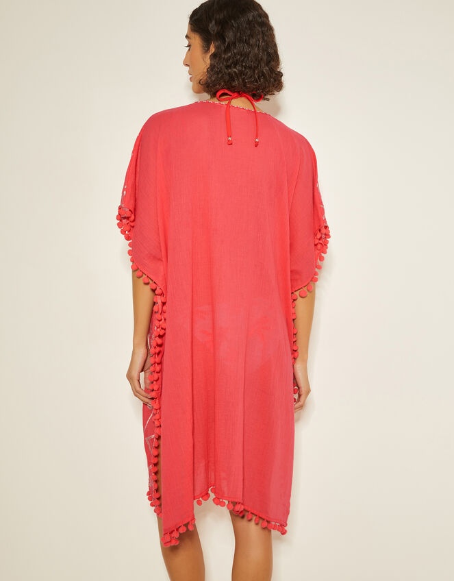Penny Tassel Embroidered Kaftan, Pink (PINK), large