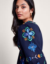Eden Embroidered Dress, Blue (NAVY), large