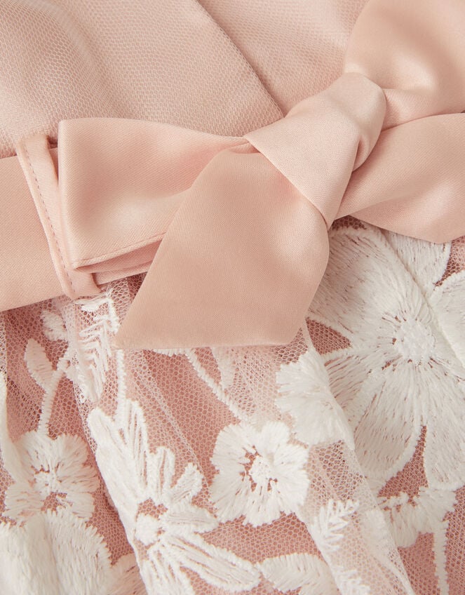 Baby Felicity Embroidered Floral Dress, Pink (PALE PINK), large