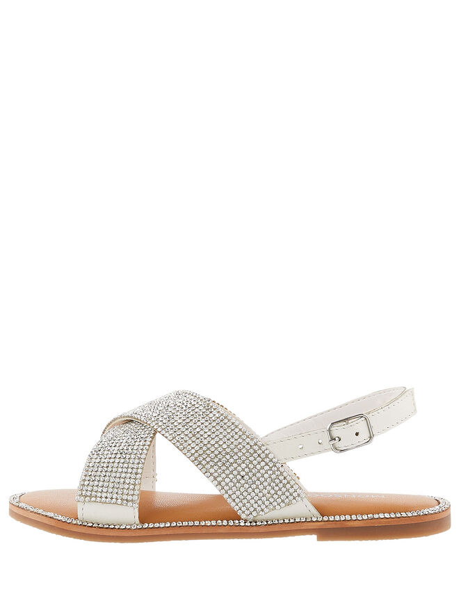Diamante Sandals, Silver (SILVER), large