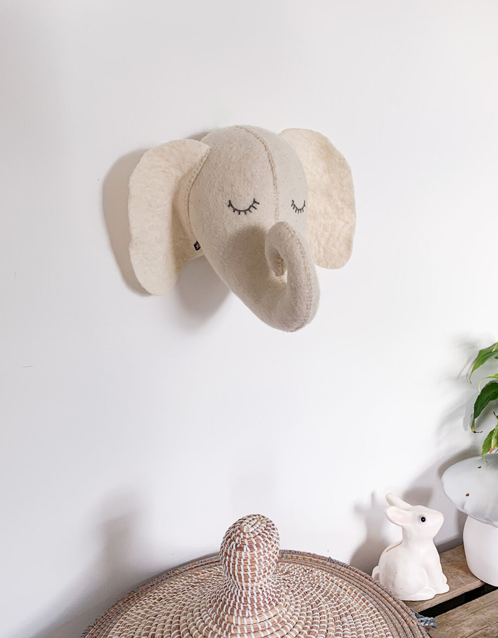 Children Children's Accessories | Fiona Walker Sleep Elephant Head Mini - KN91006