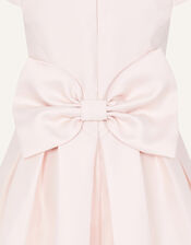 Katharine Duchess Twill High-Low Dress, Pink (PINK), large