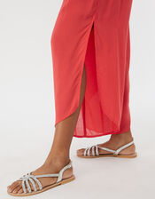 Alani Plain Trousers, Orange (CORAL), large